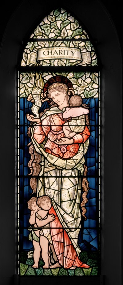 Birmingham, Ward End, St Margaret, Charity, 1902 by Edward Coley and Dearle Burne Jones